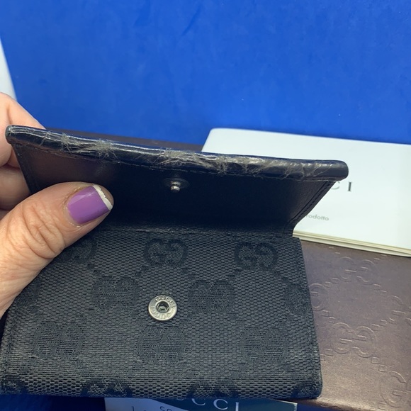 Gucci vintage black key holder wallet - Picture 8 of 9
